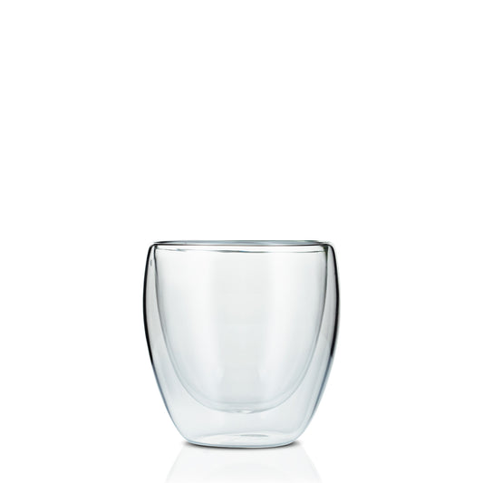 Double Wall Glass Tea Cups (x4)